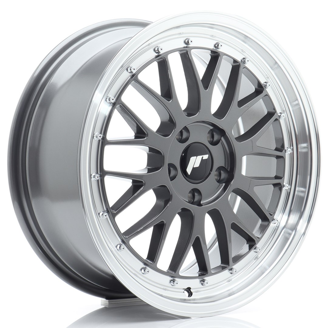 Japan Racing JR23 18x8 ET40 5x112 Hyper Gray Machined Lip