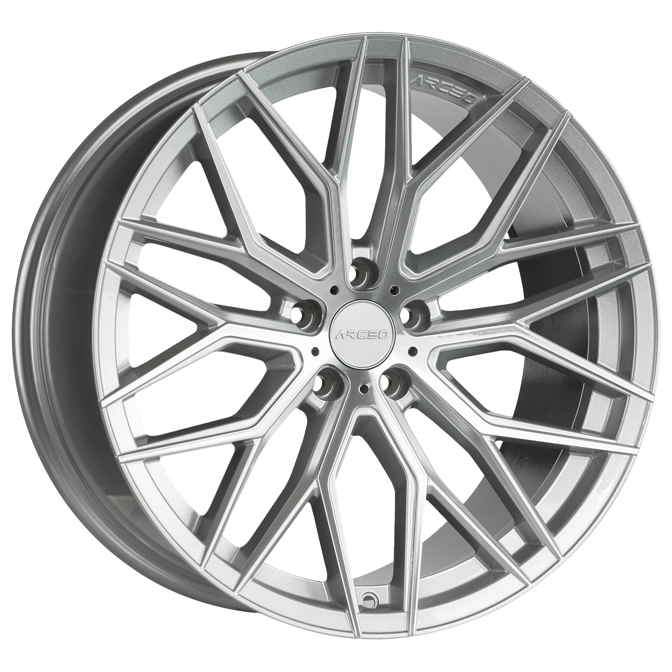 Arceo VALENCIA 21x9 ET35 5x120 Silver Diamond