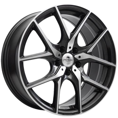 Forzza Wheels Vision in Grey Face Machined Farbe