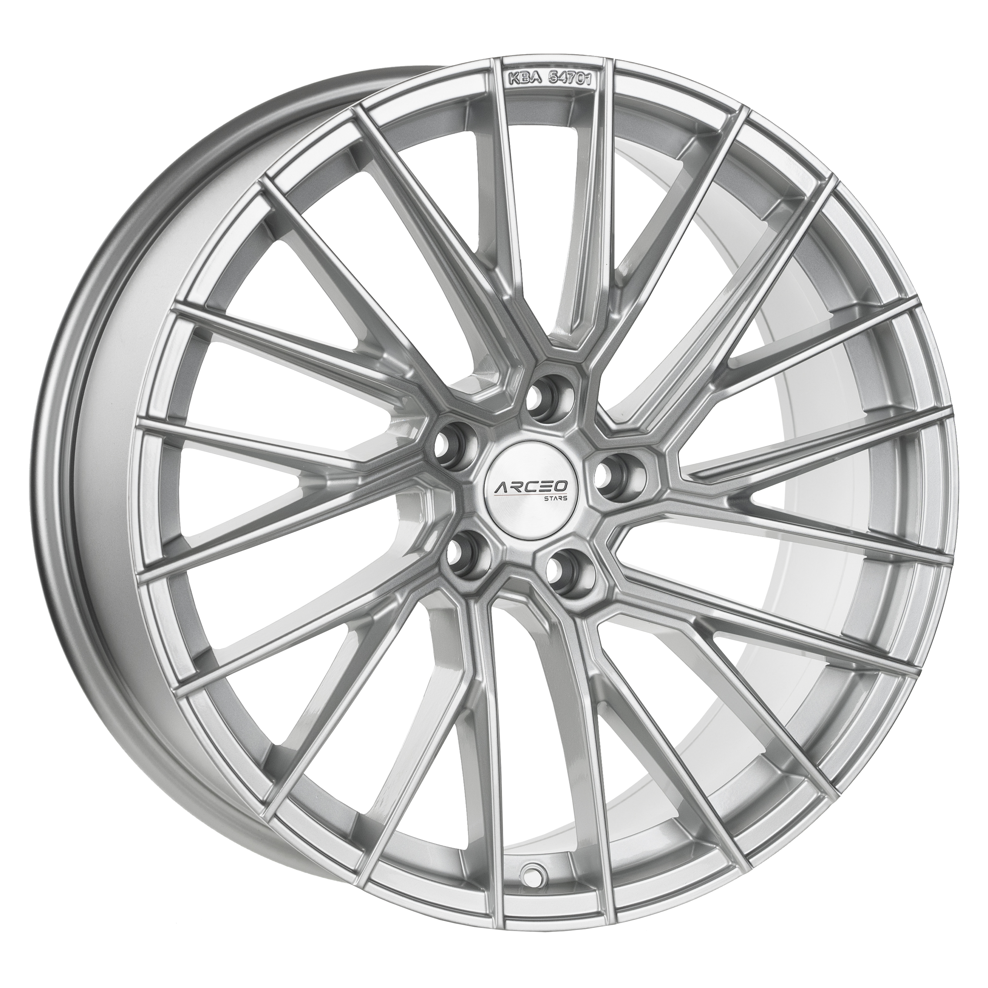 Arceo Stars ASW02 19x8.5 ET45 5x112 Argent