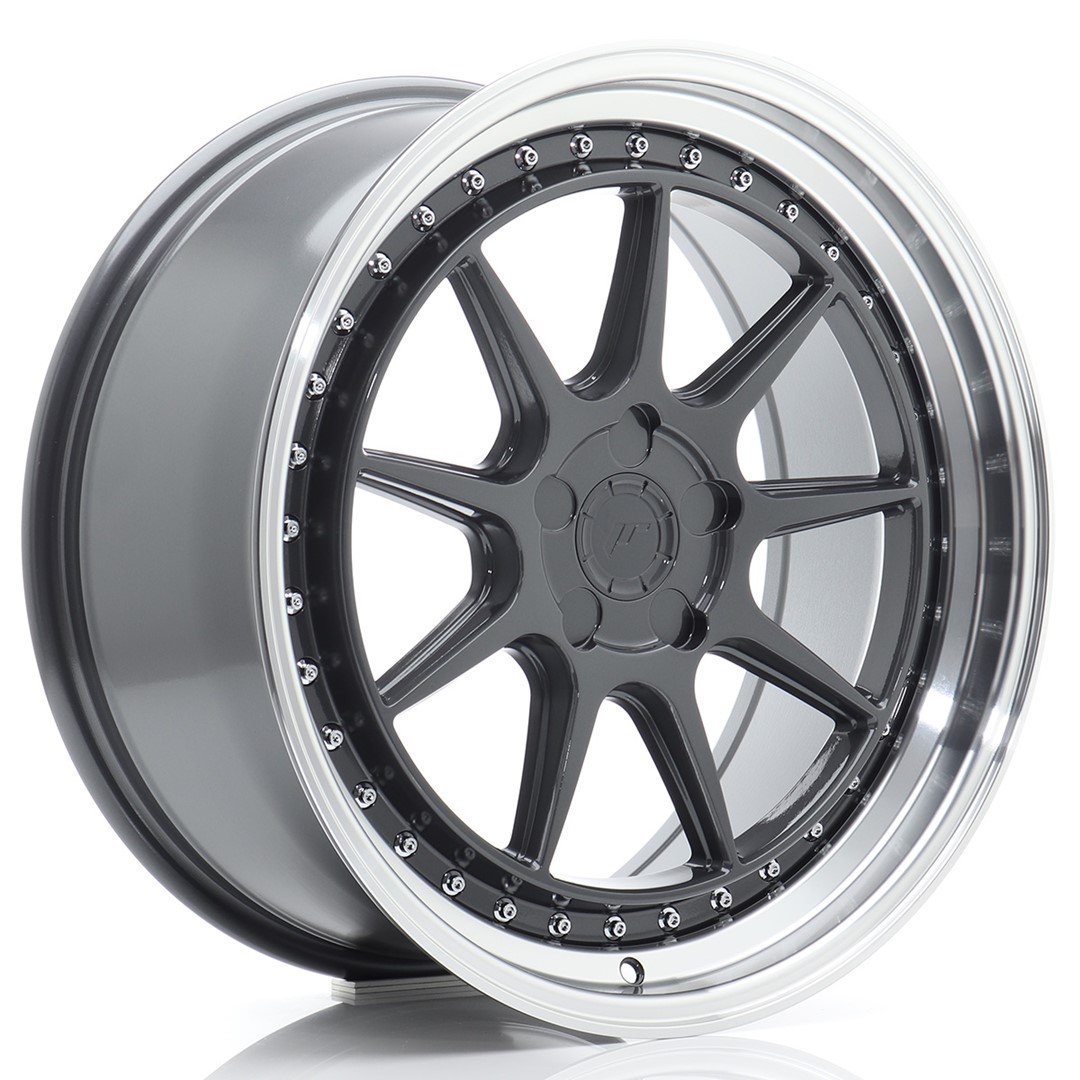 Japan Racing JR47 19x8.5 ET15-35 Blank (5H) Hyper Grey Machined Lip