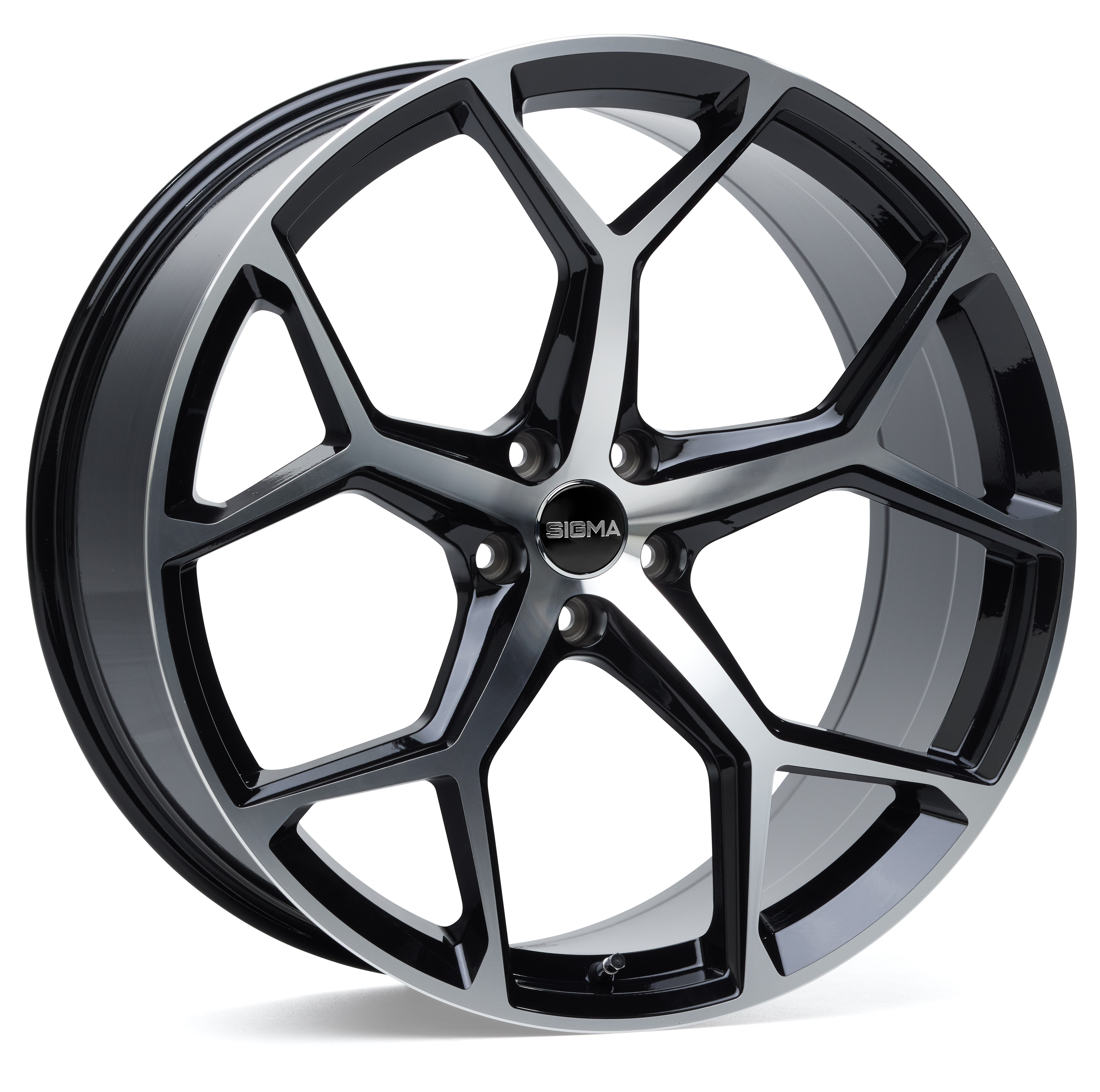 Sigma 334 20x9 ET30 5x112 Higloss-Black-Polished