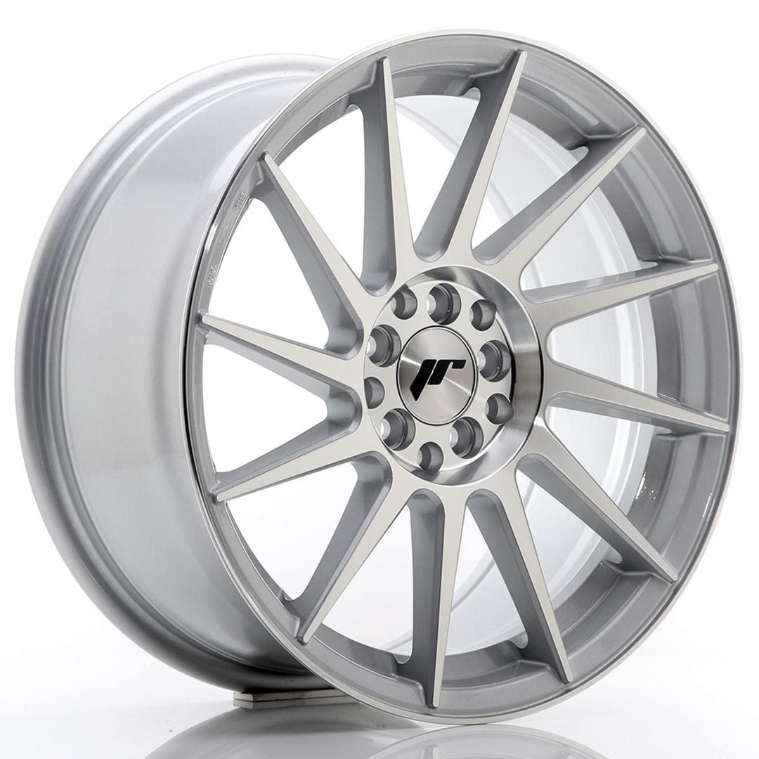 Japan Racing JR22 17x8 ET35 4x100/114.3 Silver Machined Face