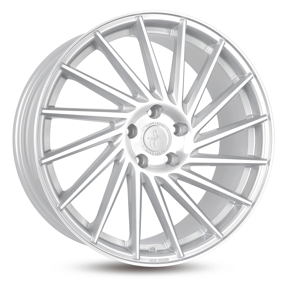 Keskin KT17 22x10 ET50 5x112 Silver Front Polish