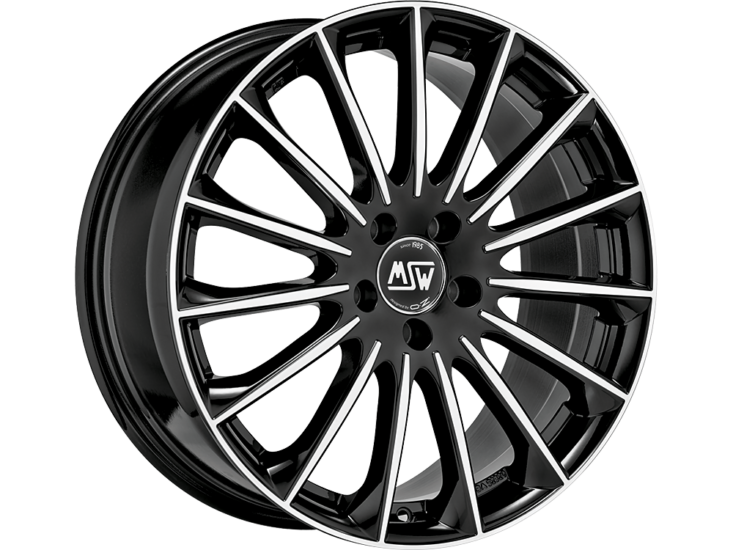 MSW 30 20x9.5 ET35 5x112 Black Full Polished (Gbfp)