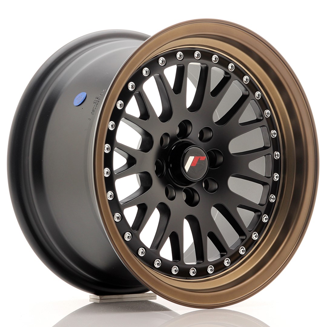 Japan Racing JR10 15x8 ET20 4x100/108 Matt Black Bronze Lip