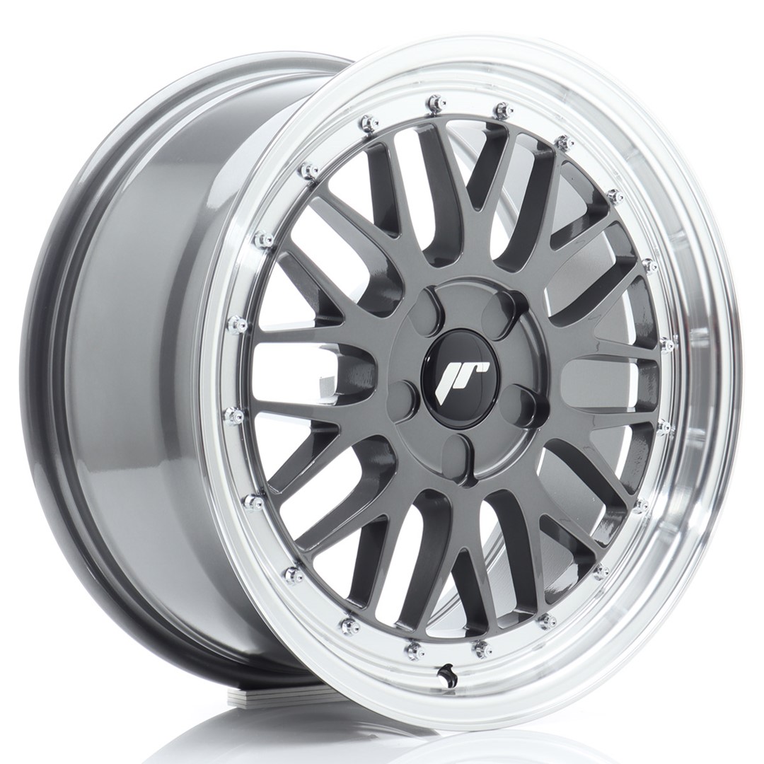 Japan Racing JR23 17x7.5 ET20-40 Hyper Gray Machined Lip (ET und LK frei wählbar)