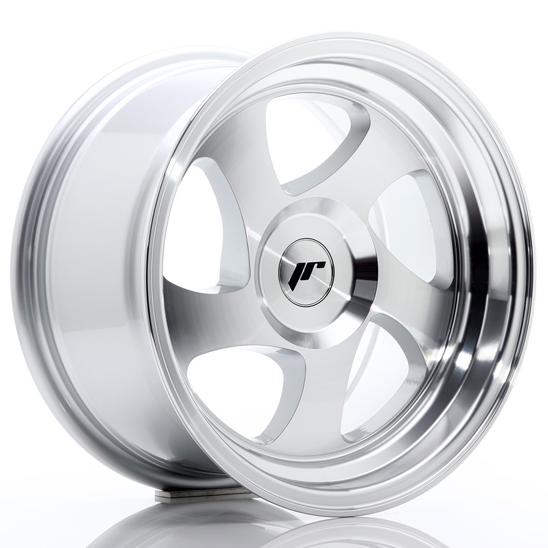Japan Racing JR15 15x8 ET20 Argent Face Usinée (PCD sélectionnable)