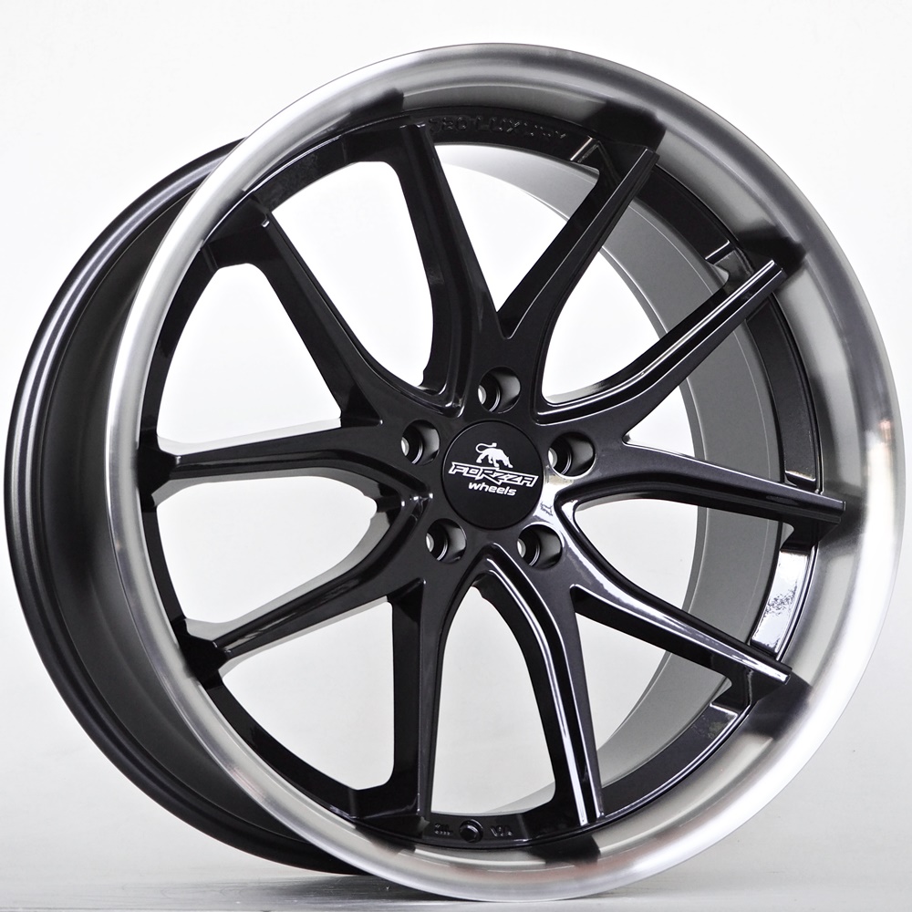 Forzza Wheels STORM 20x10.5 ET38 5x120 Black Magic Lèvre Polie