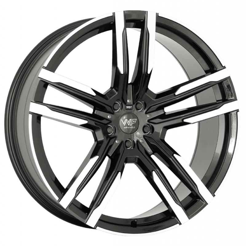 WP Wheels 869 in Glanz Schwarz Frontpoliert Farbe