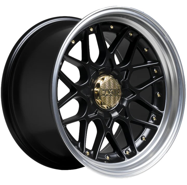 Haxer HX025 16x8 ET15 8x100/114 Black with Polished Lip