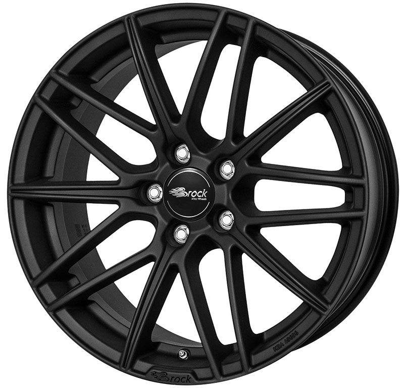 Brock B34 17x7.5 ET45 5x108 Schwarz Klar Matt (SKM)