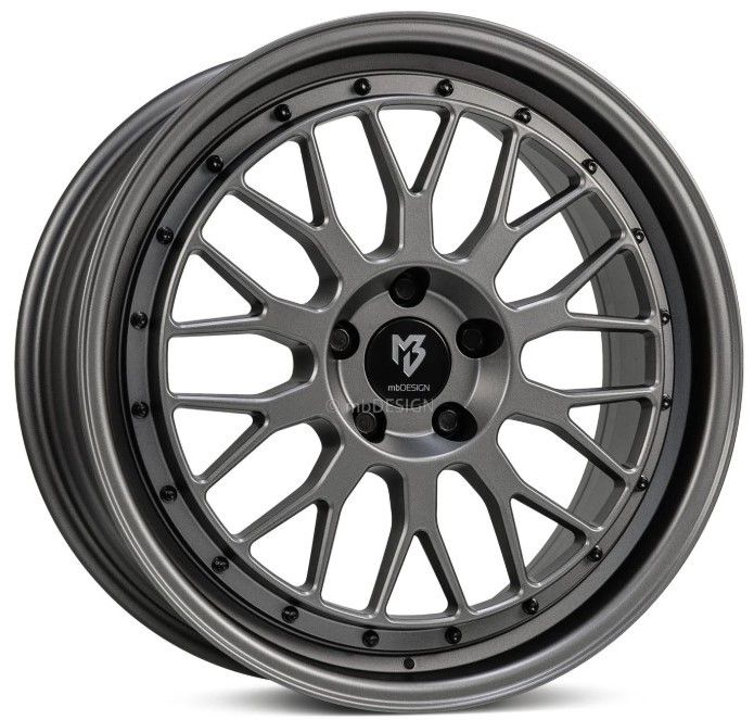 mbDESIGN LV1 17x7 ET45 5x112 Grau Matt
