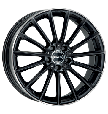 MAK KOMET 17x7.5 ET48 5x112 Gloss Black Mirror Ring